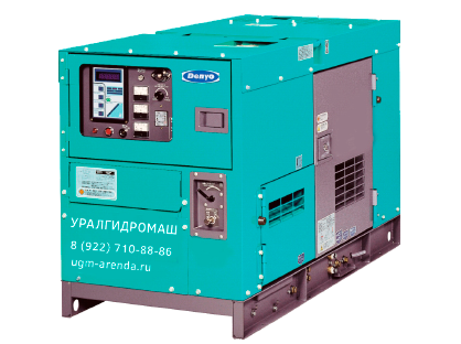 Двигатель Kubota внутри Denyo DCA